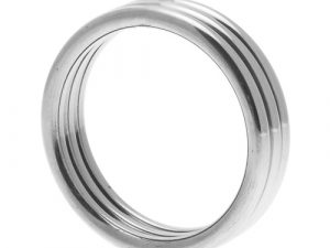 Master Series Echo Stainless Steel Triple Cock Ring ML