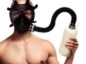Master Series Inhaler Gas Mask With Bottle