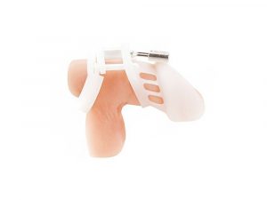 Blue Line Silicone Chastity Cage