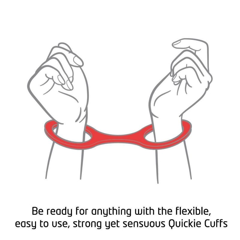 Quickie Cuffs Large Red Ankle Or Wrist Cuffs - Image 3