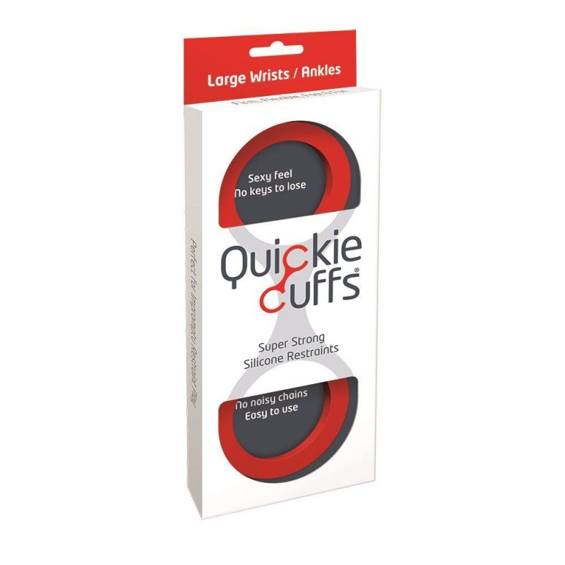 Quickie Cuffs Large Red Ankle Or Wrist Cuffs - Image 5