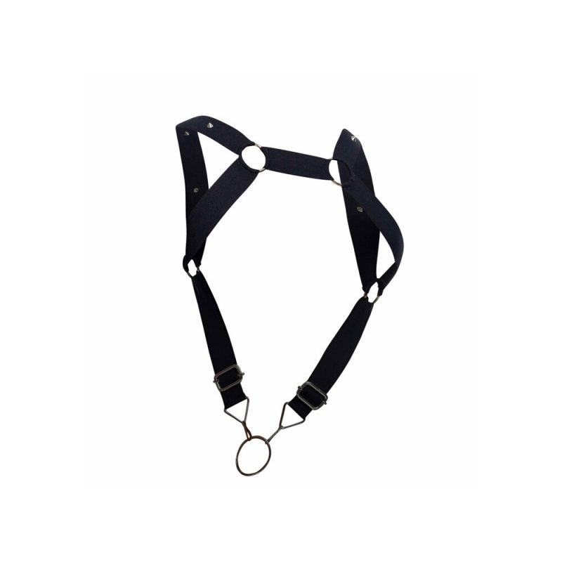 Male Basics Dngeon Straight Back Harness With Cock Ring - Image 4