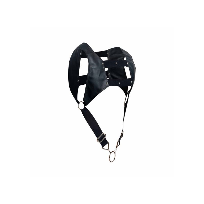 Male Basics Dngeon Crop Top Cock Ring Harness - Image 4
