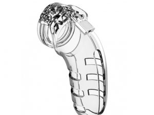 Man Cage 06 Male 5.5 Inch Clear Chastity Cage