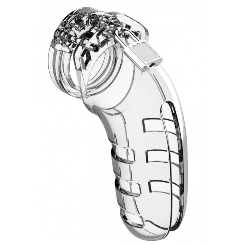Man Cage 06 Male 5.5 Inch Clear Chastity Cage - Image 2