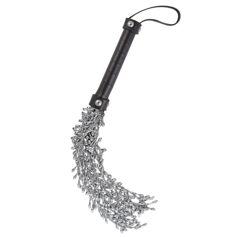 Dominant Submissive Collection Ultimate Studded Iron Chain Whip - Image 2
