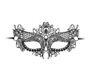 Ouch Queen Black Lace Mask