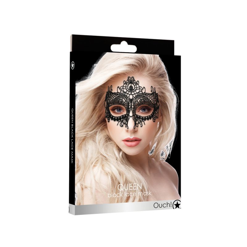 Ouch Queen Black Lace Mask - Image 4