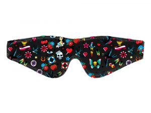 Ouch Old School Tattoo Printed Eye Mask