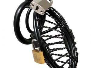 Opening Metal Male Chastity Device With 2 Padlocks