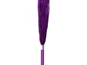 Purple Suede Flogger With Glass Handle And Crystal