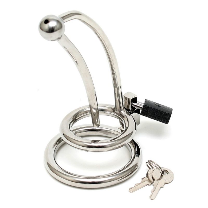 Chastity Penis Lock Curved With Urethral Tube - Image 3