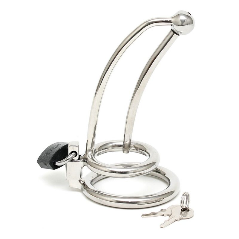 Chastity Penis Lock Curved With Urethral Tube - Image 4