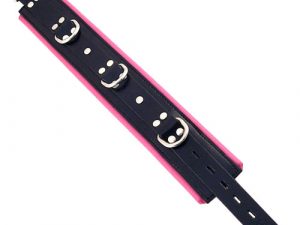 Rouge Garments Black And Pink Padded Collar