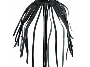 The Red Leather Fringe Necklace Collar