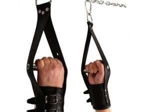 The Red Deluxe Leather Suspension Handcuffs