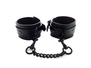 Rouge Garments Plain Black Wrist Cuffs