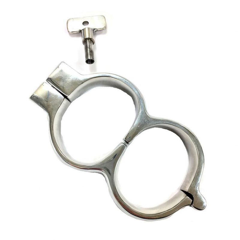 Rouge Stainless Steel Lockable Wrist Cuffs - Image 2