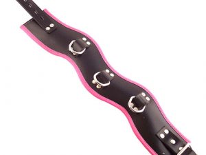 Rouge Garments Black And Pink Padded Posture Collar