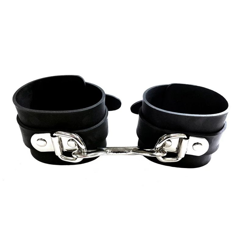 Rouge Garments Black Rubber Wrist Cuffs - Image 2