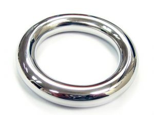 Rouge Stainless Steel Round Cock Ring 40mm