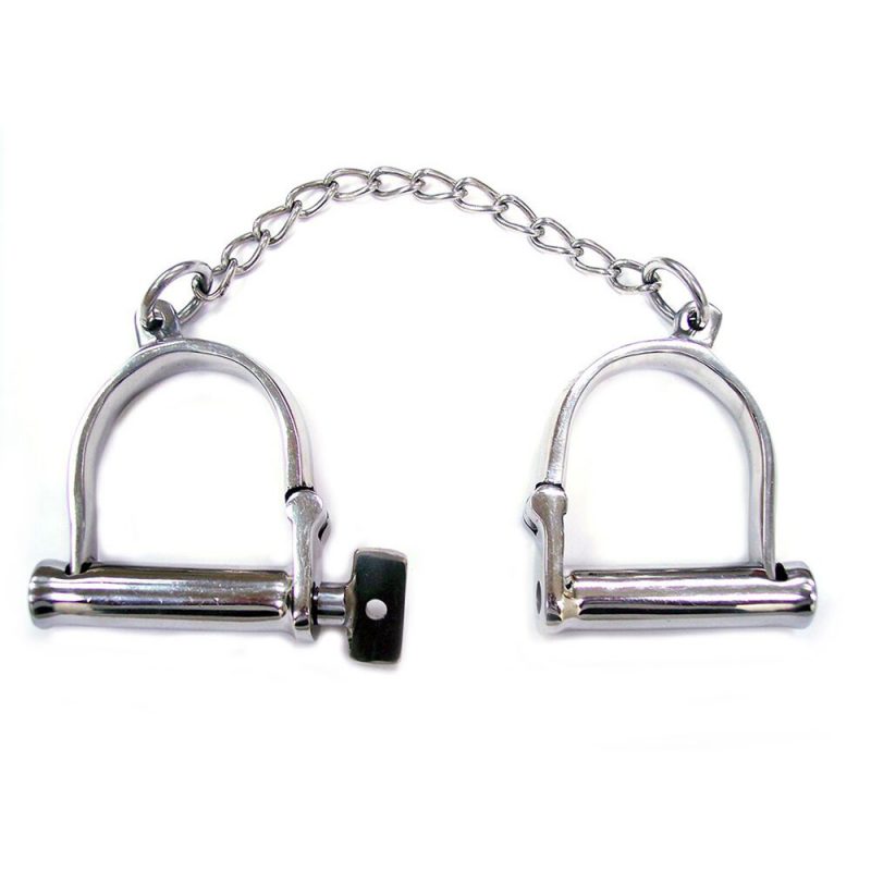Rouge Stainless Steel Wrist Shackles - Image 2