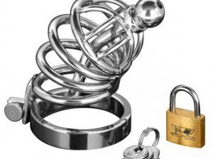 Master Series Asylum 4 Ring Locking Chastity Cage
