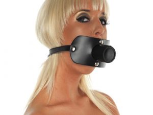 Leather Gag With Urine Tube