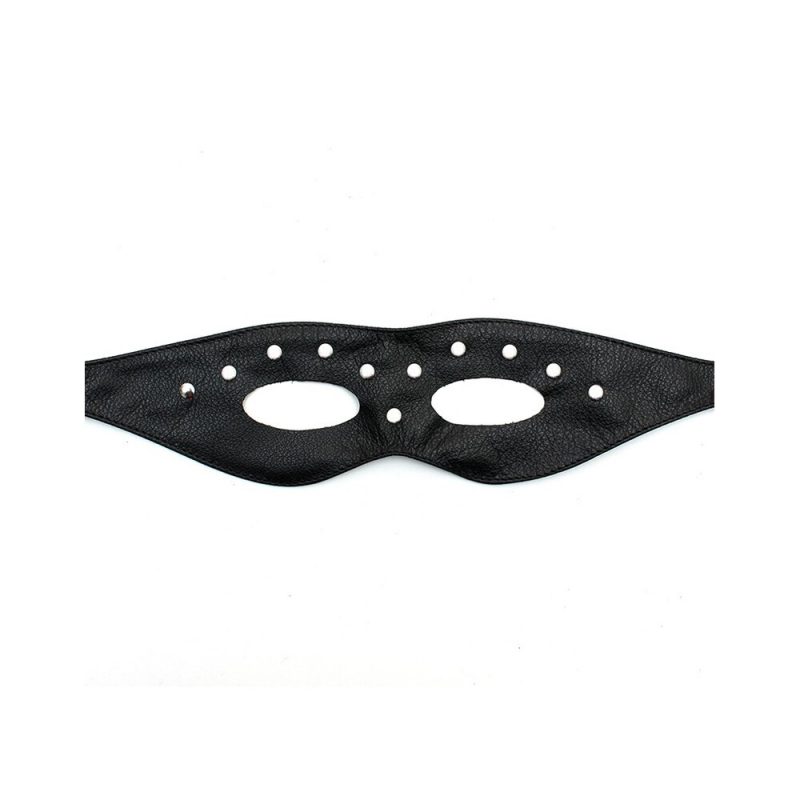 Leather Open Eye Mask With Rivets - Image 3