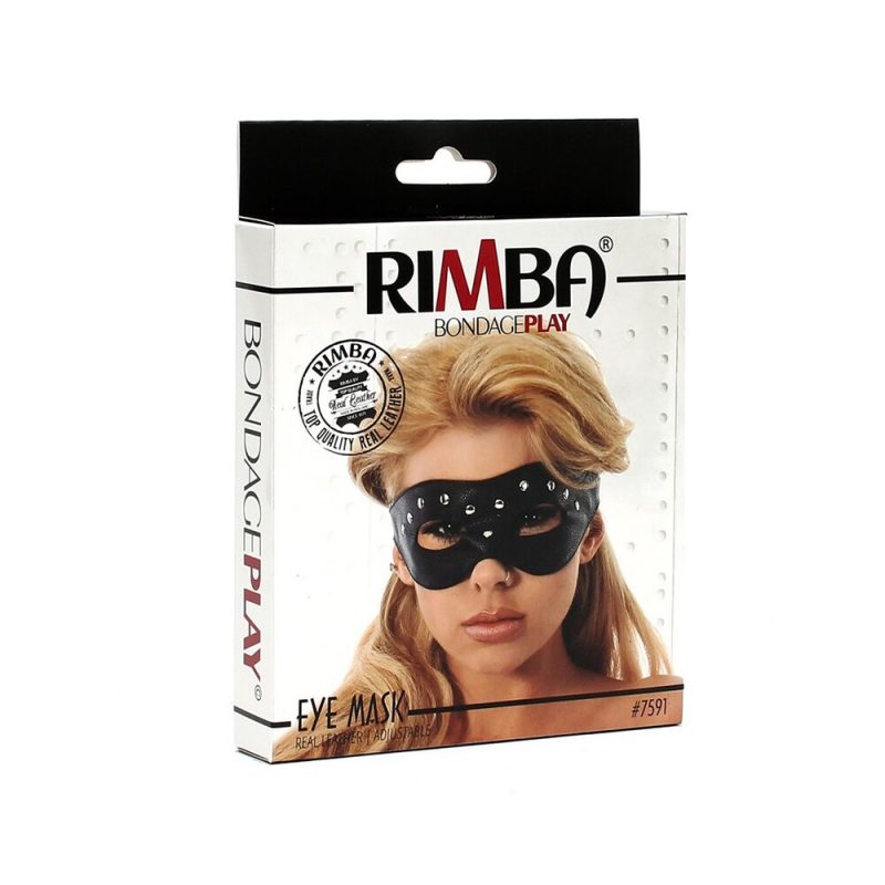 Leather Open Eye Mask With Rivets - Image 5