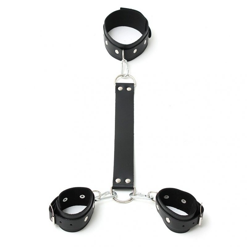 Leather Neck And Wrist Cuffs - Image 2