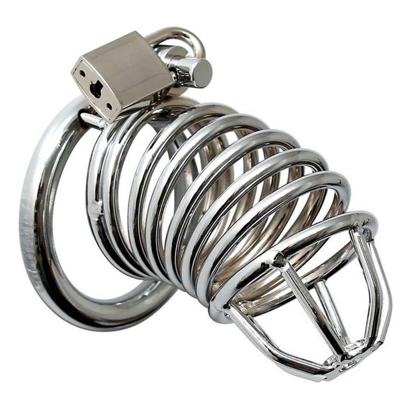 Chrome Chastity Cock Cage - Image 2