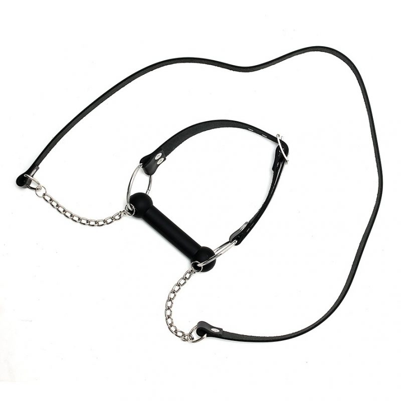 Leather Horse Bit Gag And Reins - Image 3