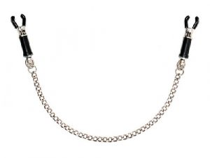 Silver Nipple Clamps With Chain