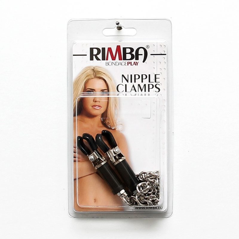 Silver Nipple Clamps With Chain - Image 4