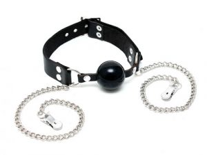 Mouth Gag And Nipple Chain