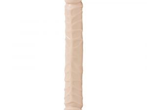 Jr Veined Double Header 12 Inch Bender Dong Flesh Pink