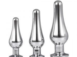 Gleaming Butt Plug Set Silver