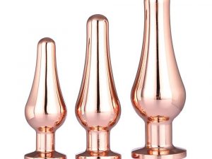 Gleaming Butt Plug Set Rose Gold