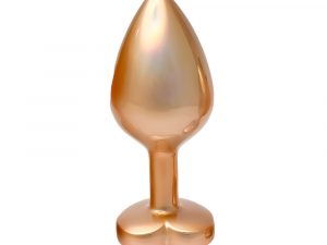 Gleaming Love Pearl Gold Butt Plug Medium