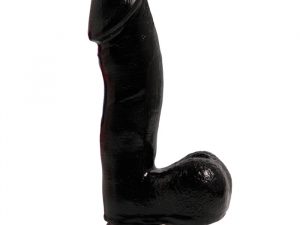 Basix Black 6.5 Inch Dong With Suction Cup