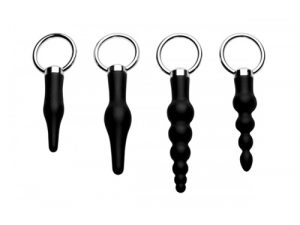 Master Series 4 Piece Silicone Anal Ringed Rimmer Set