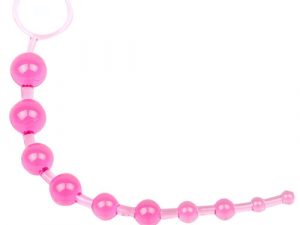 Pink Chain Of 10 Anal Beads