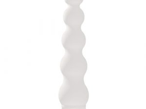 White Nights 7 Inch Ribbed Anal Vibrator
