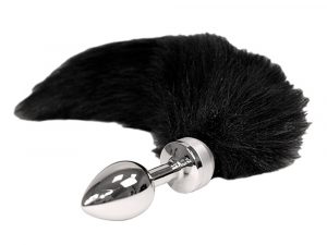Small Butt Plug With Black Tail