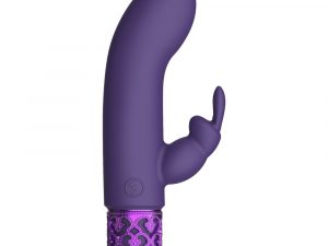 Royal Gems Dazzling Rechargeable Rabbit Bullet Purple