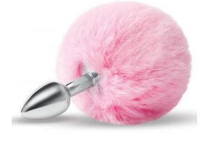 Furry Tales Pink Bunny Tail Butt Plug