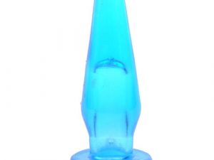 Mini Butt Plug With Finger Hole Blue